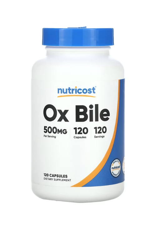Nutricost Ox Bile  500mg  120 Capsules.Abd Menşei 47.