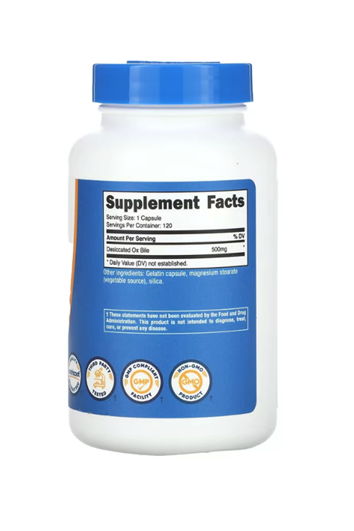 Nutricost Ox Bile  500mg  120 Capsules.Tr Tek Yetkili SATICISI OZELSPORCUGIDALARI'DIR.Abd Menşei 4147