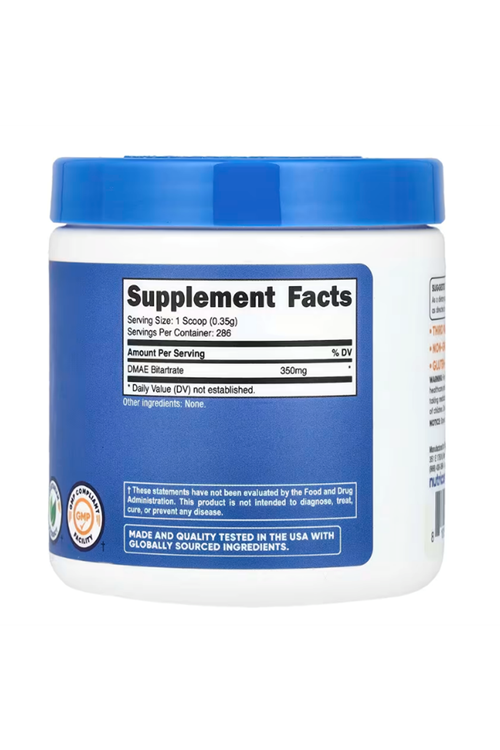 Nutricost, DMAE Bitartrate, Unflavored, 3.6 oz (100 g) Abd Menşei.4135