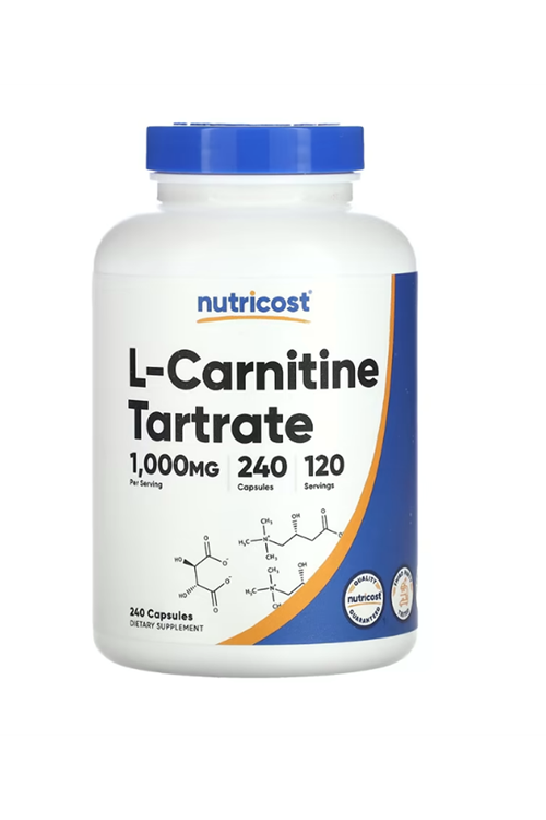 Nutricost, L-Carnitine Tartrate, 1,000 mg, 240 Capsul.Abd Menşei.43.