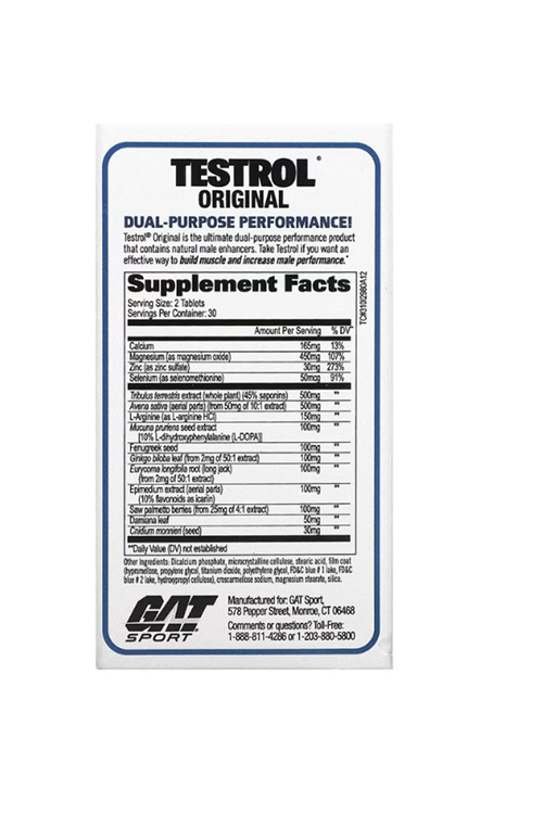 GAT TESTROL Original TEST BOOSter 60 Tablets. 3742
