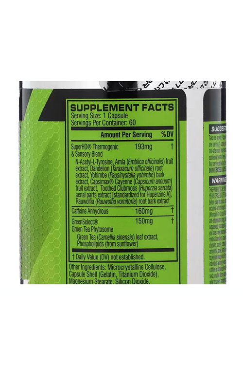 Cellucor, Super HD, High-Definition Fat Burner, 60 Capsules. Usa Menşei.57.