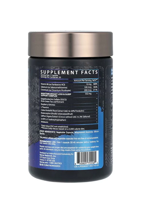 Nutrex Lipo-6 Black NightTime Ultra Concentrate 30 capsules.USA VERSİON 4044