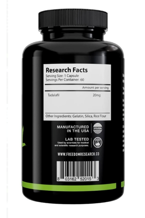 Freedom Research Tadalafıl 1 Capsul 20mg 120 Capsul.Made ın Usa