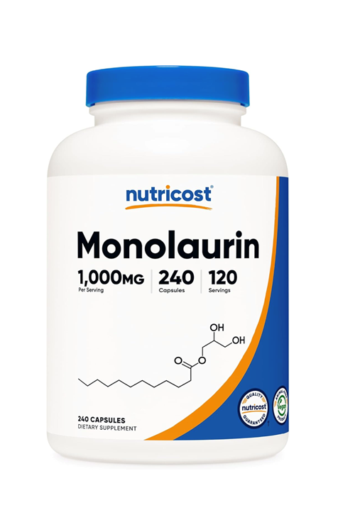 Nutricost Monolaurin 1000 mg  240 Capsul. Abd Menşei 37.