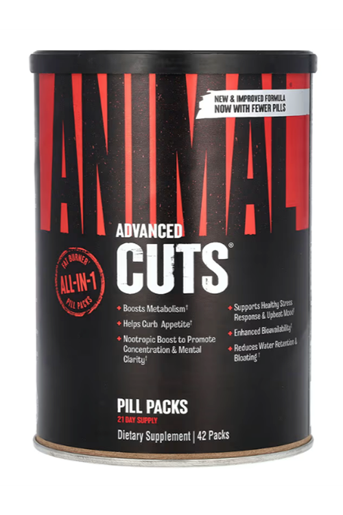 Universal  Nutrition ANIMAL Advanced Cuts 42 Pack. Usa Version. Avrupa Değildir.71.