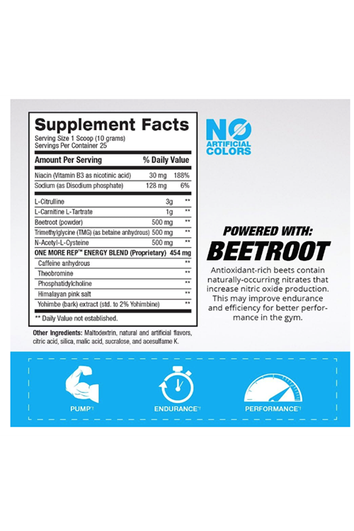 BPI Sports One More Rep Pre-Workout 250gr. Usa Version. Avrupa Değildir!! 3639