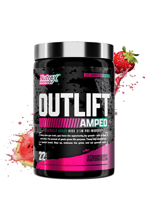 Nutrex OUTLIFT Amped Max Dosed STIM Pre Workout 440gr. Usa Version. Avrupa Değildir!! 44.