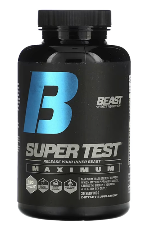 Beast Sports Nutrition, Super Test, Maximum, 120 Capsul. Usa Versiondur.