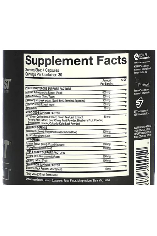 Beast Sports Nutrition, Super Test, Maximum, 120 Capsul. Usa Versiondur.