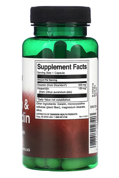 Swanson  Diosmin  Hesperidin  60 Capsules.Orj Usa Menşei.41.