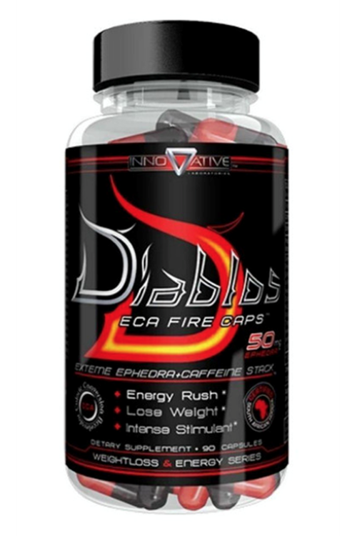 Innovative Labs Diablos ECA Fire 530mg  90 Capsul. Usa Menşei.3841