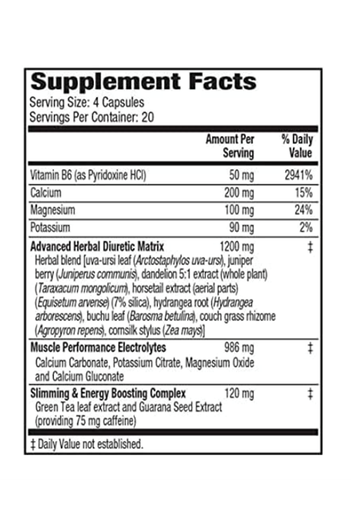 MHP Xpel DIURETIC Su Atıcı Maximum Strength Diuretic 80 Capsul.Usa Menşei.3944.
