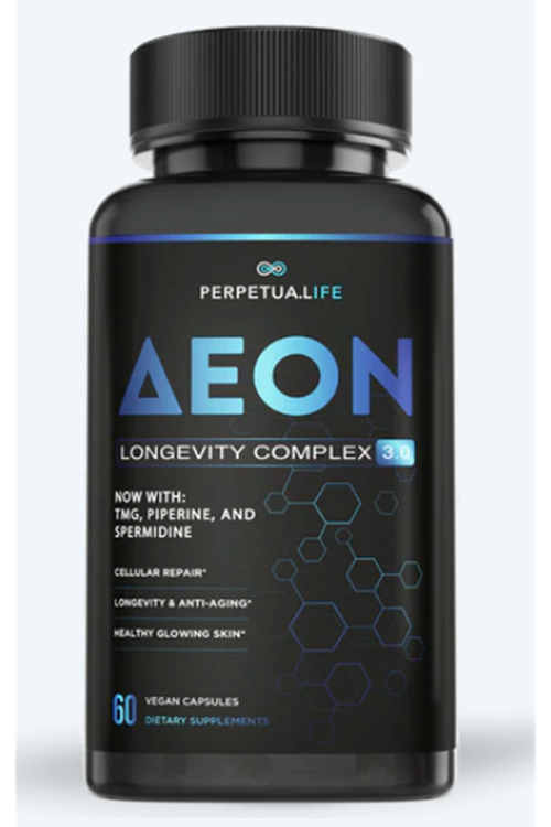 PERPETUA.LIFE  Anti-Aging  NAD+ Complex AEON with Nicotinamide DUO™, Fisetin, Quercetin, Resveratrol, TMG, Spermidine, Astragalus, L-Theanine 60 Capsul.ABD Menşei.77.