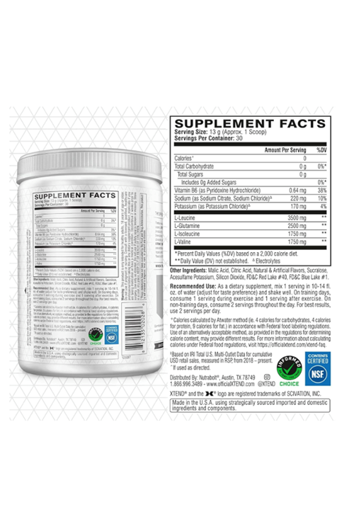 Xtend, The Original 7G BCAA, (405 gr).Avrupa İçerik Değildir.USA İçeriktir.47.