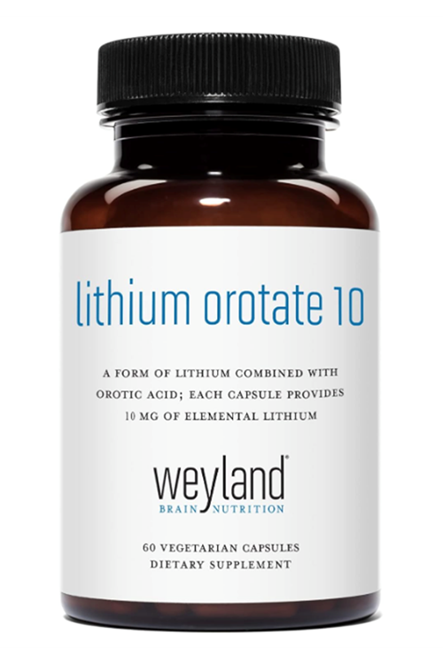 Weyland Brain Nutrition: Lithium Orotate 10mg  60 Veg Capsul.Usa Menşei. 3940