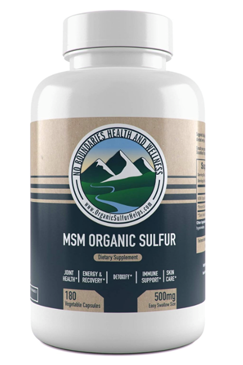 Organic Sulfur Supplement MSM Organic Sulfur 500mg 180 Vegetable Capsul.Usa Menşei.47.