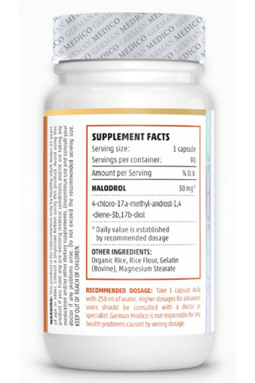 German Medico Halodrol 30mg 90 Capsul.48.