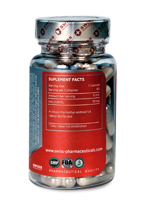 Swiss Pharmaceuticals  HALODROL 30mg 80 Capsul.50.