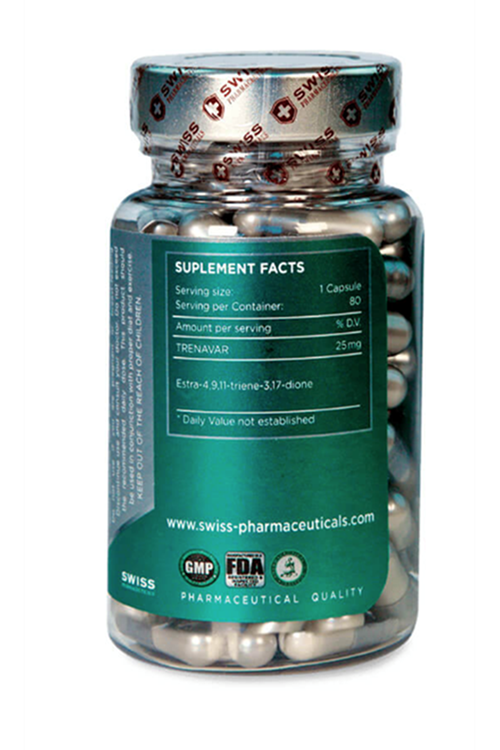 Swiss Supplement TRENAVAR 25mg 80 Capsul.52.