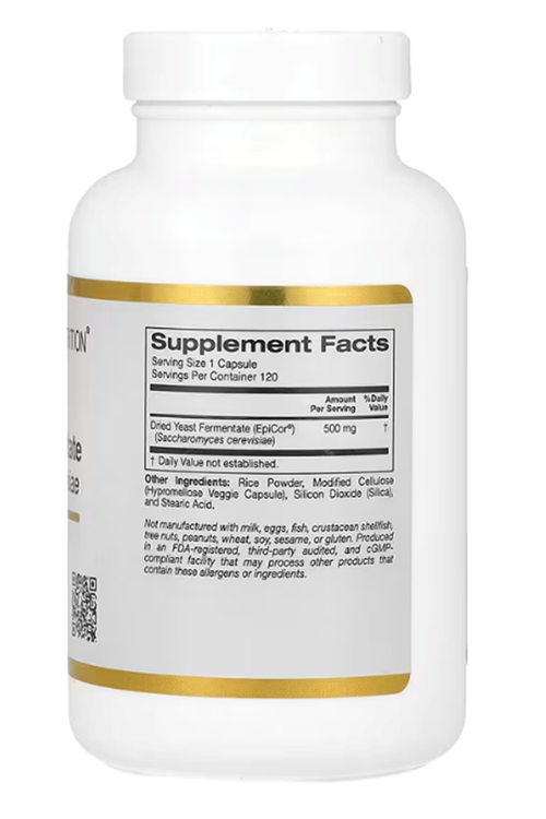 Epicor Dried Yeast Fermentate, 500 mg, 120 Veggie Capsul.Usa Menşei.3660