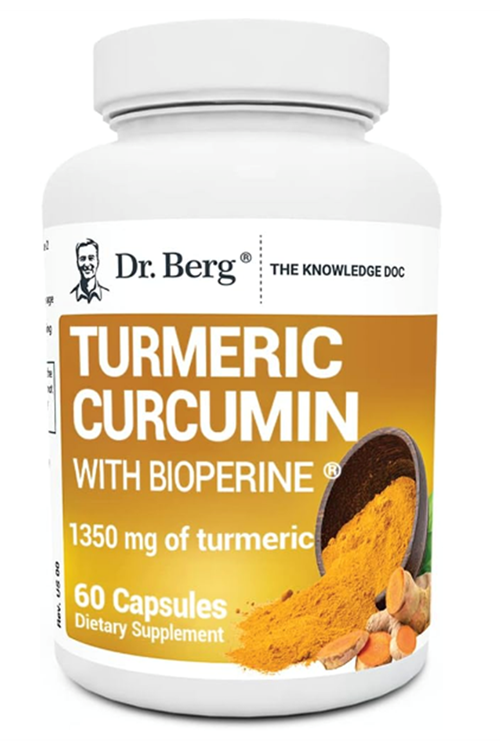 Dr.Berg  Turmeric Curcumin (BioPerine) 1350mg  60 Capsul.Usa Menşei.44.