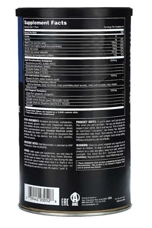Animal, Flex, Comprehensive Joint Care, 44 Pill Packs.Usa Menşei. 3865