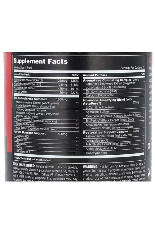 Animal, Stak, Hormone Booster, All-In-1 Pill Packs, 21 Packs.Usa Menşei. 3971