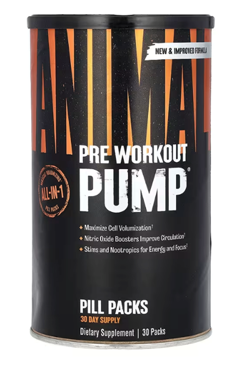 Animal, Pre Workout Pump, Pill Packs , 30 Packs.Avrupa Değil.Usa Menşeidir. 4074