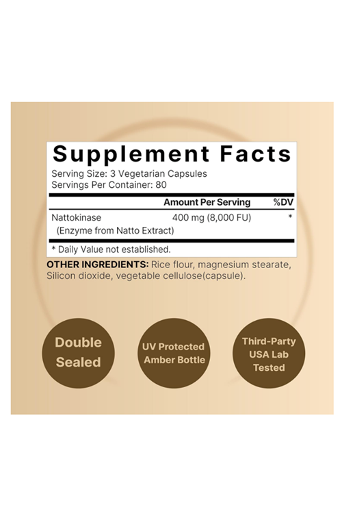 NatureBell Nattokinase  8,000 FU  240 Veggie Capsul.Usa Menşei. 54.