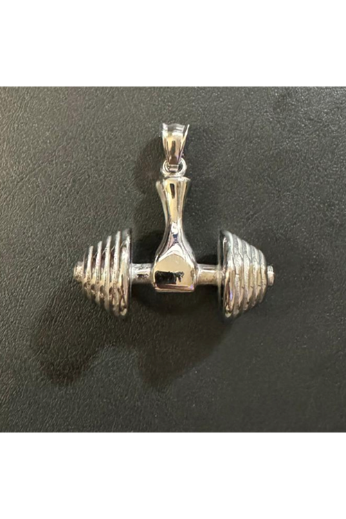 Yurtdışı İthal Çelik Dumbel Kolye Ucu.Kargo Ücreti Alıcıya Aittir