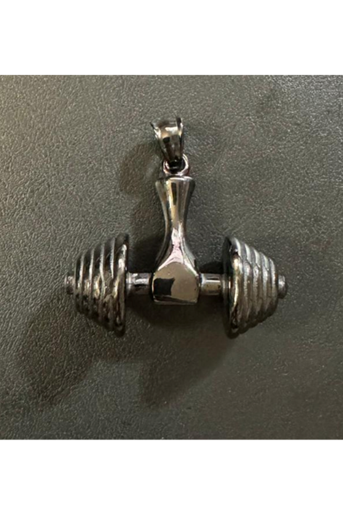 Yurtdışı İthal Çelik Dumbel Kolye Ucu.Kargo Ücreti Alıcıya Aittir