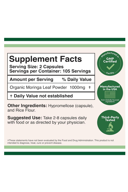 Double Wood Moringa 1000mg 210 Capsul..3835