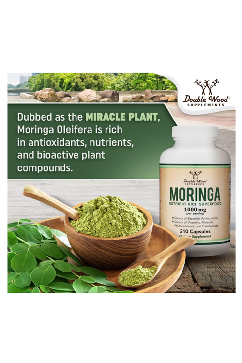 Double Wood Moringa 1000mg 210 Capsul.(Ösg Özel Sporcu Gıdaları).39.