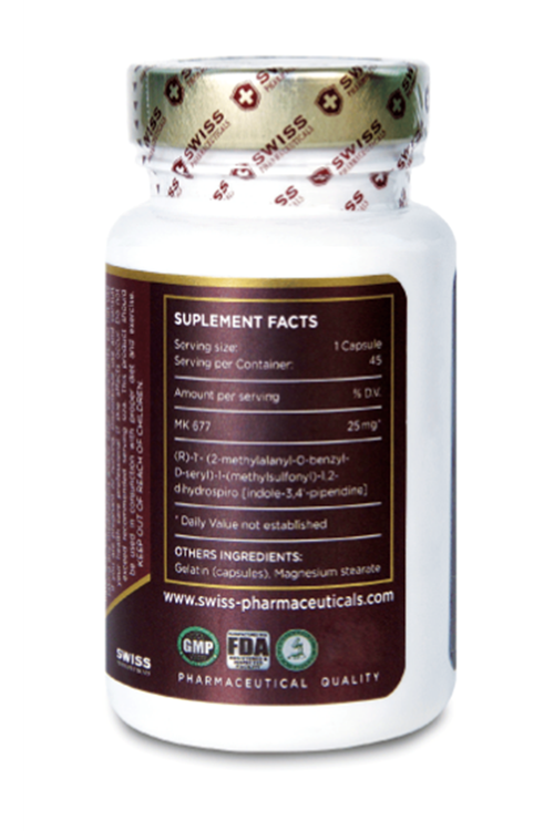 Swiss Pharmaceuticals  (MK-677) 25 mg 45 capsul. 57.