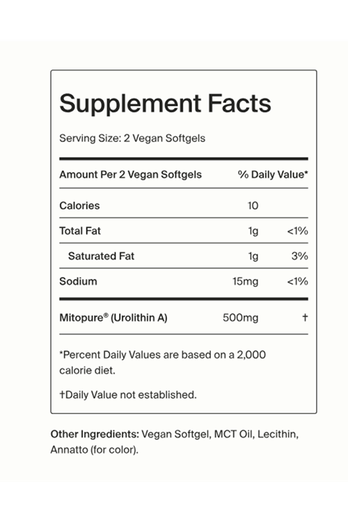 Time-Line Mitopure Urolithin A  500mg  60 softgels.Usa Menşei..112.