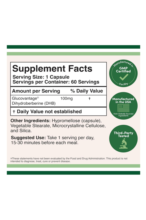 Double Wood Dihydroberberine 100mg, 60 Capsul. Abd.4040