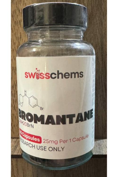 SwissChems Bromantane, 1500mg (25mg/ 60 capsule).Orj Usa Firma Ürünü.87.