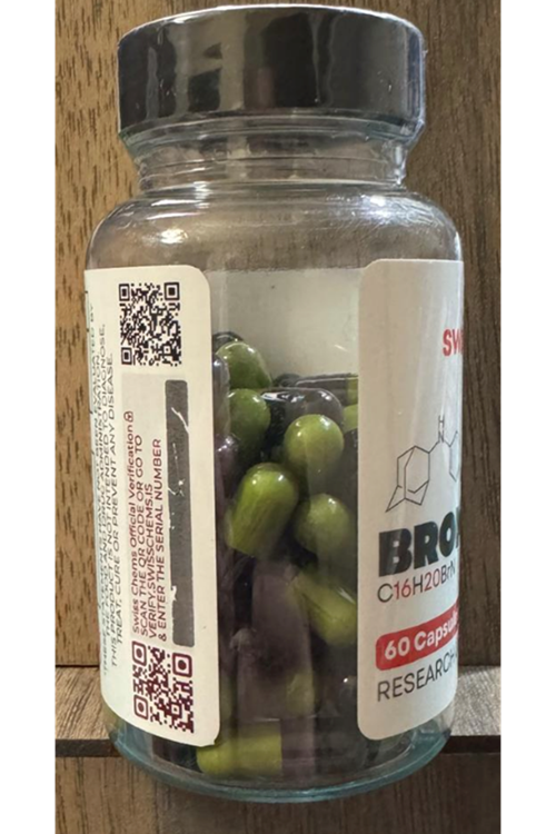 SwissChems Bromantane, 1500mg (25mg/ 60 capsule).Orj Usa Firma Ürünü.87.
