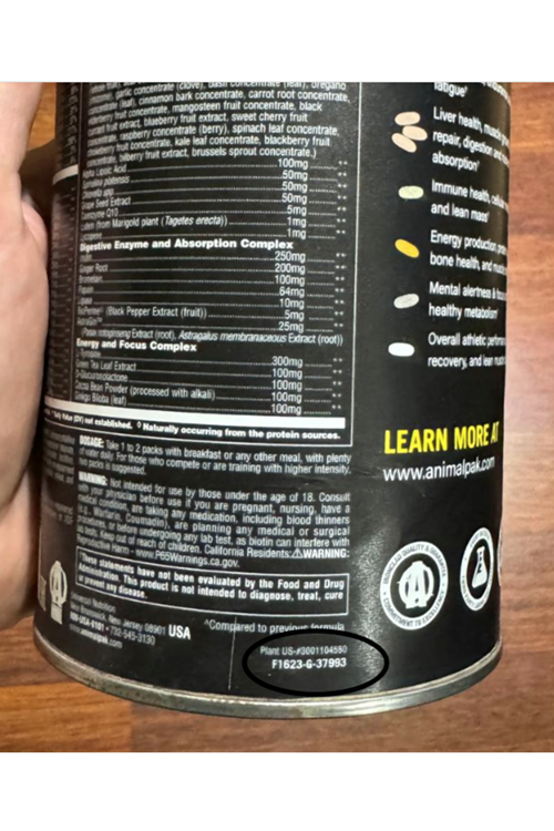 Animal Pak Ultimate Foundatıon, 44 Packs. Abd Version. Avrupa Değil. 70.