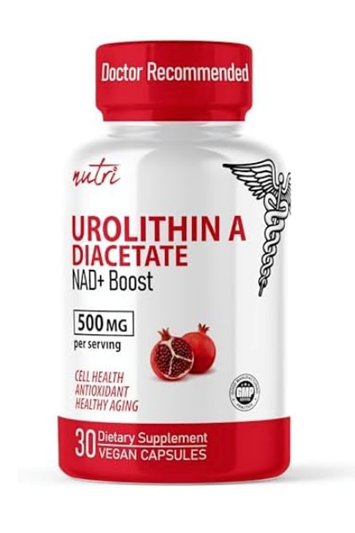 Nature's Fusions Nutri Urolithin A Diacetate 500mg 30 Veg Capsul.Usa Menşei.60.