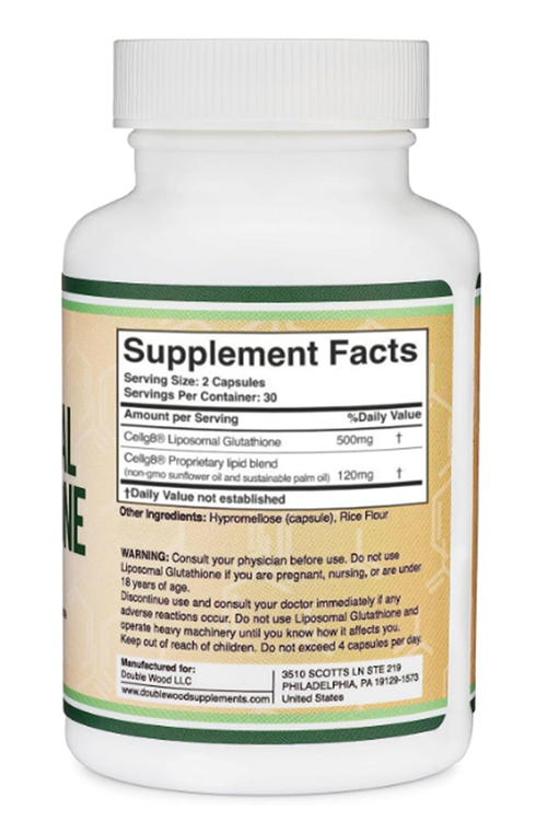 Double Wood  Liposomal Glutathione  60 Capsul.54.