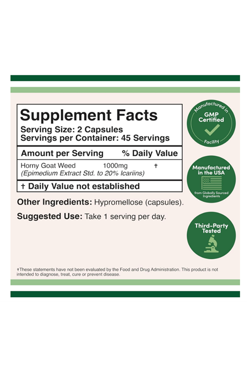 Double Wood Horny Goat Weed 90 Capsul.Abd Menşei 4039