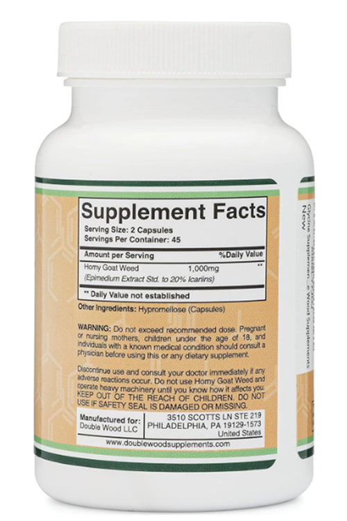 Double Wood Horny Goat Weed 90 Capsul.Abd Menşei 4039