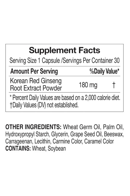 Cheong Kwan Jang Korean Red Ginseng Extract Men & Women 30 Capsul.Usa Menşei.54.