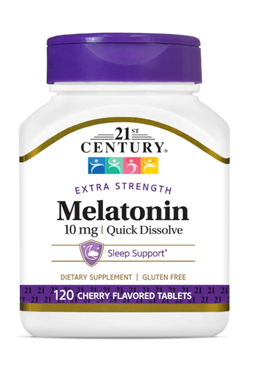21Century, Melatonin Quick Dissolve  White Cherry 10mg 120 Tablet.Usa Menşei.38.