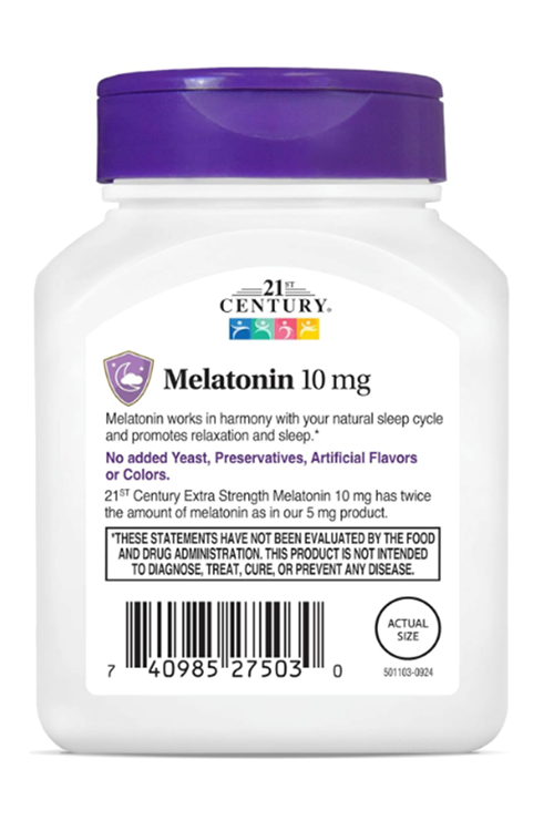 21Century, Melatonin Quick Dissolve  White Cherry 10mg 120 Tablet.Usa Menşei.38.