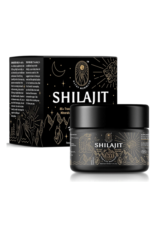 ALTAY MUMMIYO Shilajit Resin with Fulvic Acid Original Siberian Pure Shilajit with 85+ Humic Acid 100 Serving / 50gr.Abd Menşei.52.