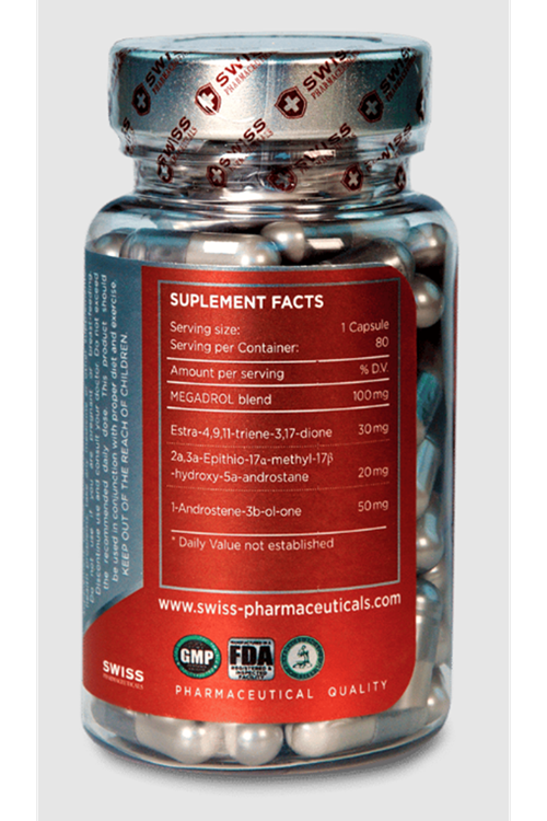 Swiss Supplement MEGADROL 100mg 80 Capsul..59.