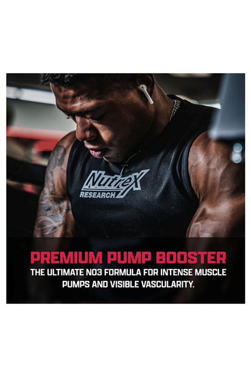 Nutrex Research NIOX Extreme Pumps NO3-T Arginine Nitrat with Vitamin C and AstraGin - Pump, Vascularity 90 Capsul.Usa Menşei